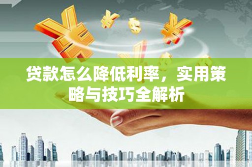 兴海贷款怎么降低利率，实用策略与技巧全解析
