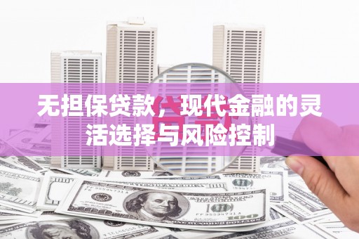 兴海无担保贷款，现代金融的灵活选择与风险控制