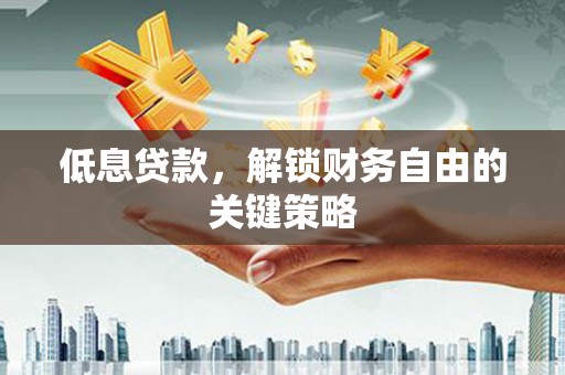 兴海低息贷款，解锁财务自由的关键策略