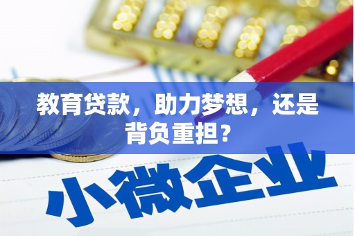 兴海教育贷款，助力梦想，还是背负重担？