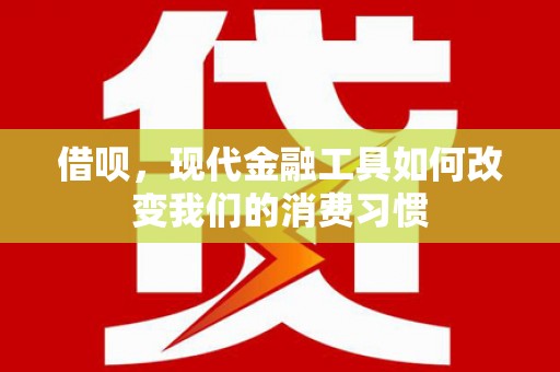 兴海借呗，现代金融工具如何改变我们的消费习惯