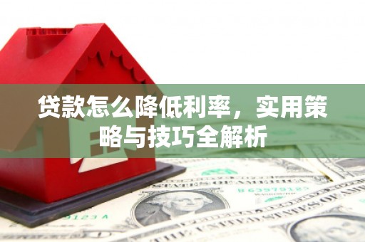 兴海贷款怎么降低利率，实用策略与技巧全解析