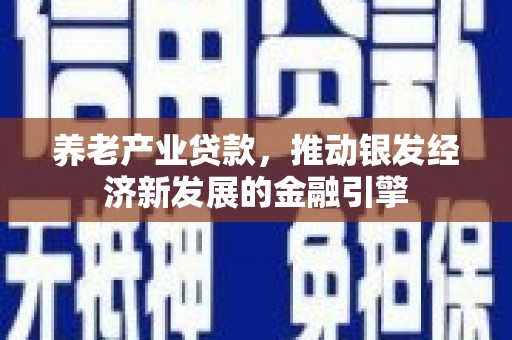 兴海养老产业贷款，推动银发经济新发展的金融引擎