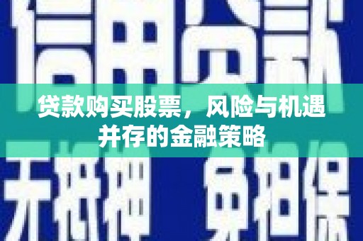 兴海贷款购买股票，风险与机遇并存的金融策略