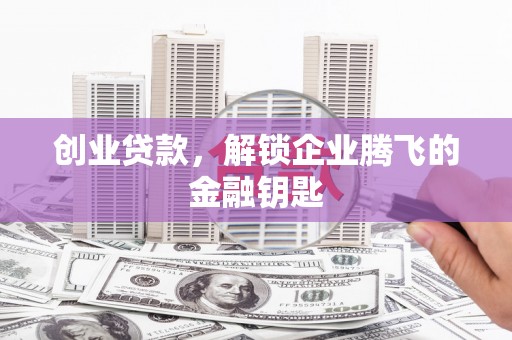 兴海创业贷款，解锁企业腾飞的金融钥匙