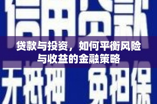 兴海贷款与投资，如何平衡风险与收益的金融策略